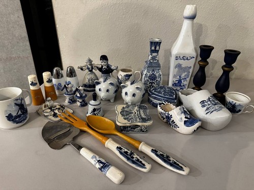 Delft blue pottery big - delft,